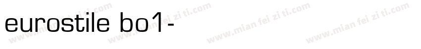 eurostile bo1字体转换